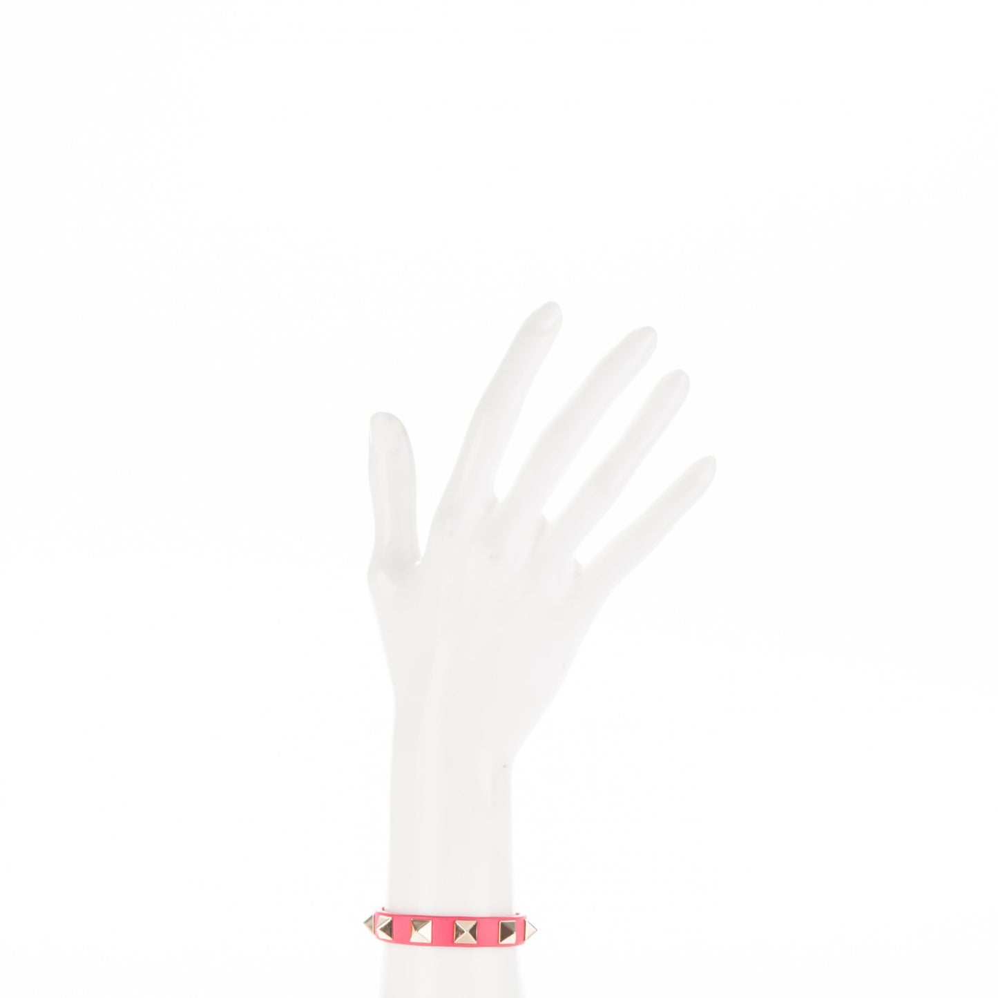 Vitello Rockstud Bracelet Pink