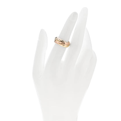 Cartier 18K Pink Yellow White Gold Classic Les Must De Cartier Trinity Ring 52 6 2 of 5