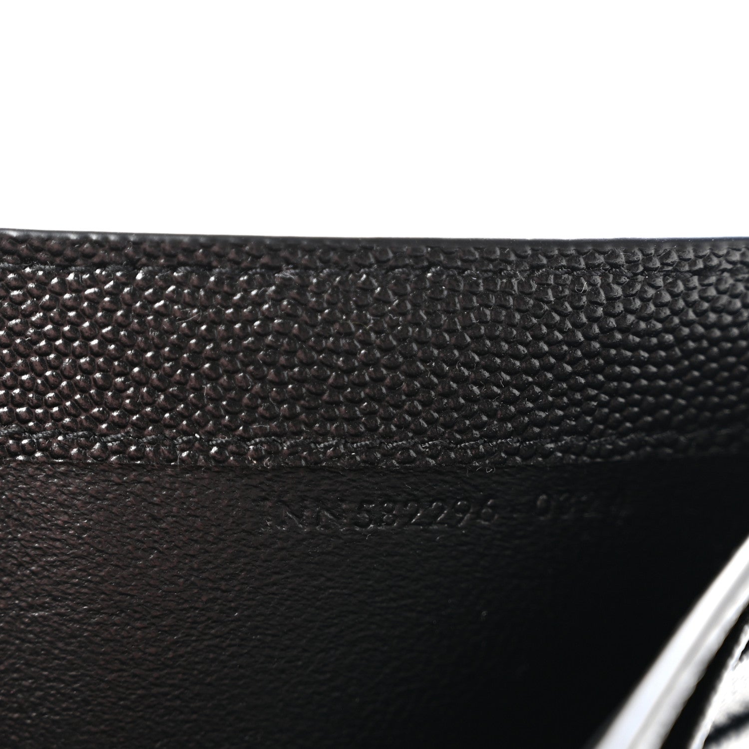 Saint Laurent Grain De Poudre Monogram Bi-Fold Wallet Black 8 of 10