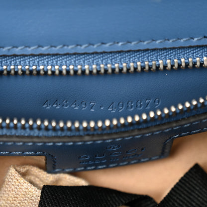 Gucci Calfskin Matelasse Aria Small GG Marmont Shoulder Bag  Clear Blue 7 of 10