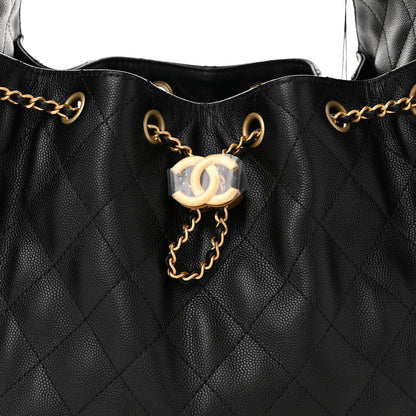 Chanel Caviar Quilted Small Chanel 25 Handbag Black 8 of 11