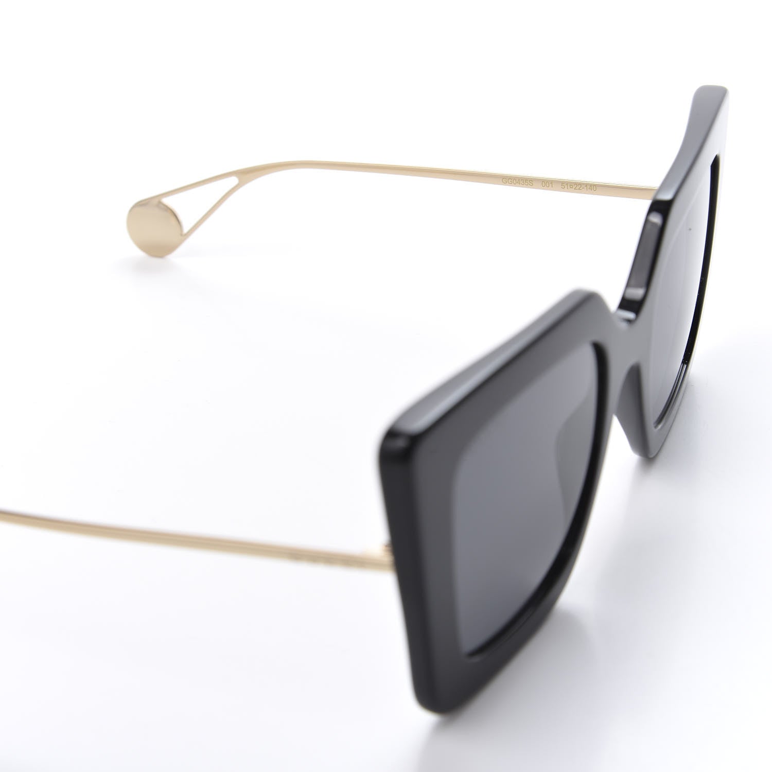Gucci Acetate Oversize Square Frame GG0435S Sunglasses Black 6 of 8