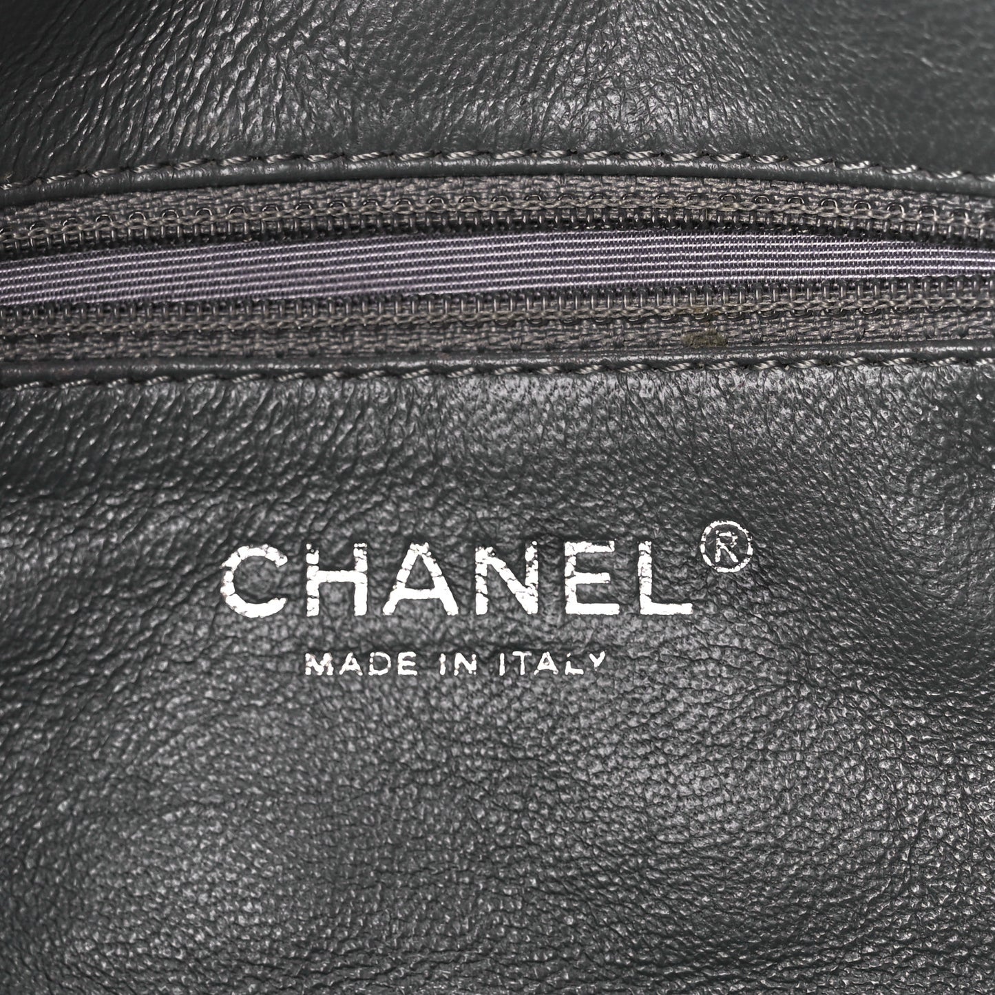 Aged Calfskin Quilted Medium Reissue Camera Case Grey