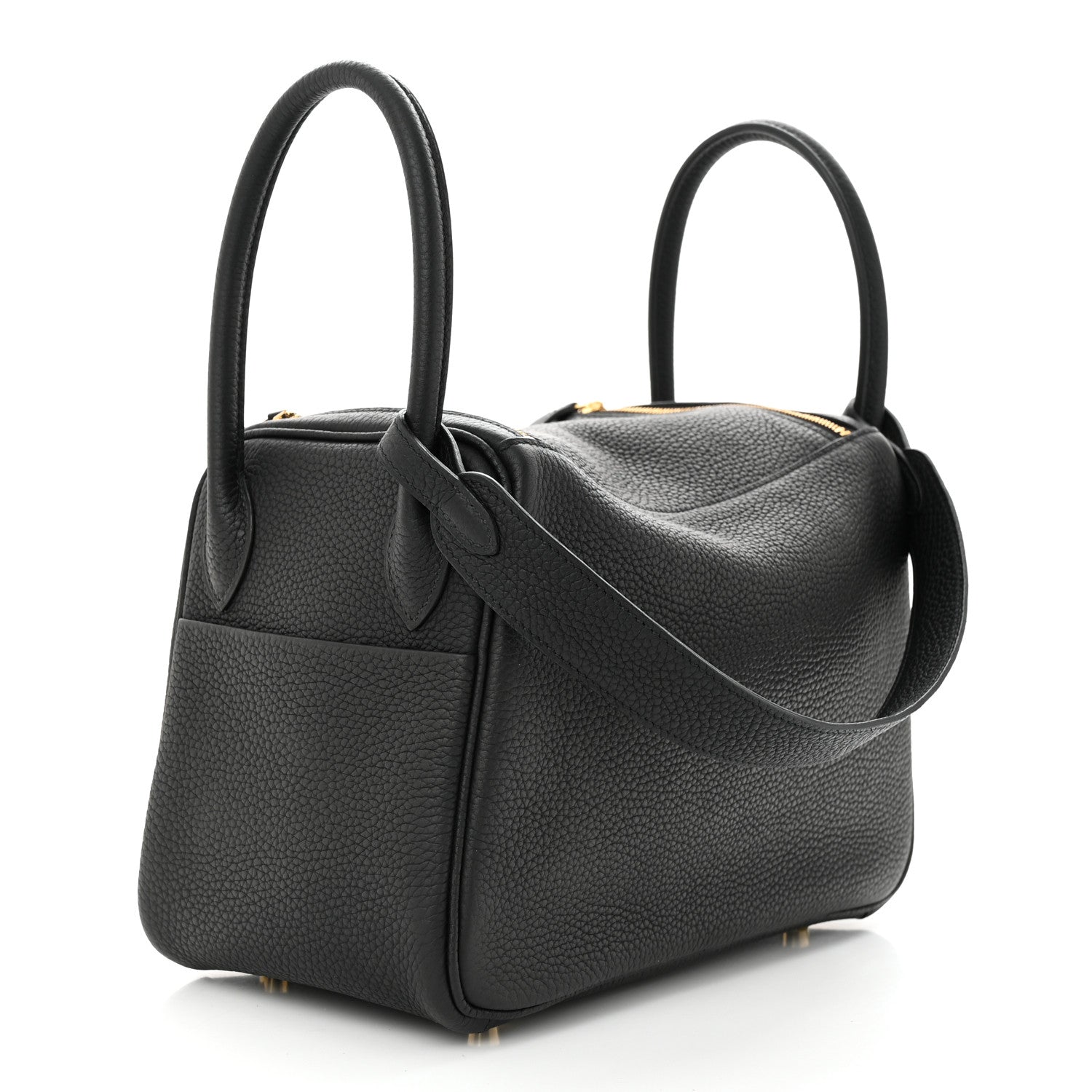 Hermes Taurillon Clemence Lindy 26 Black 3 of 11