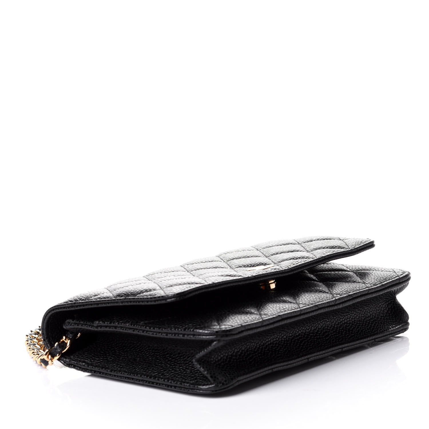 Chanel Caviar Quilted Wallet On Chain WOC Black 3 of 10