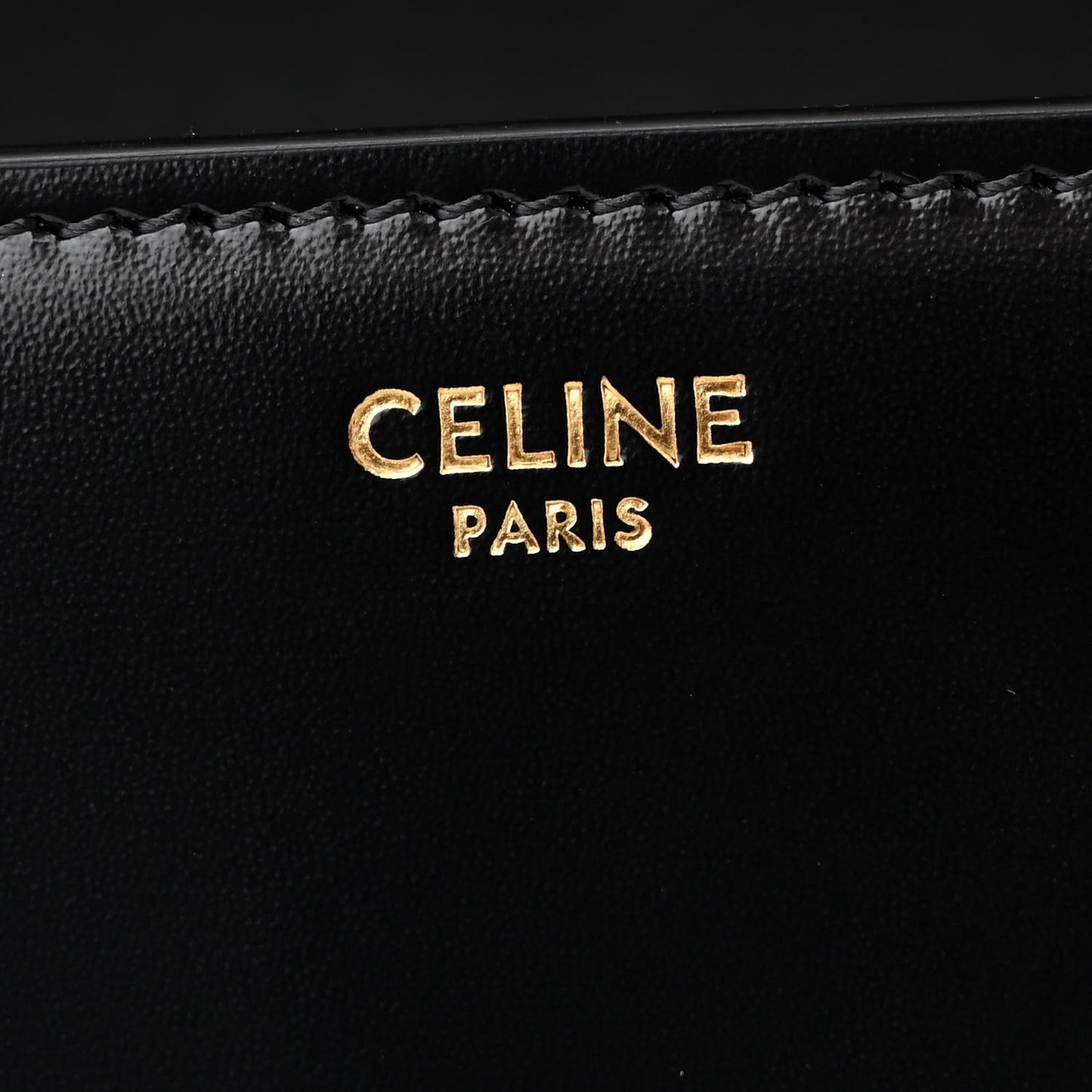 Shiny Calfskin Medium Triomphe Black