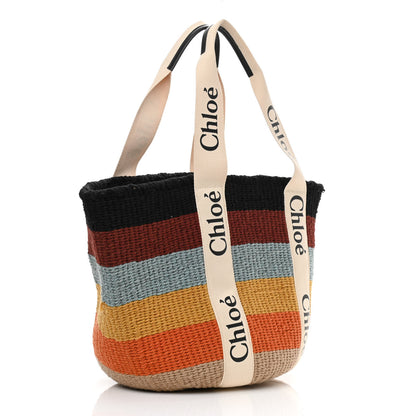 Chloe X MIFUKO Woven Large Woody Basket Tote Multicolor 3 of 11