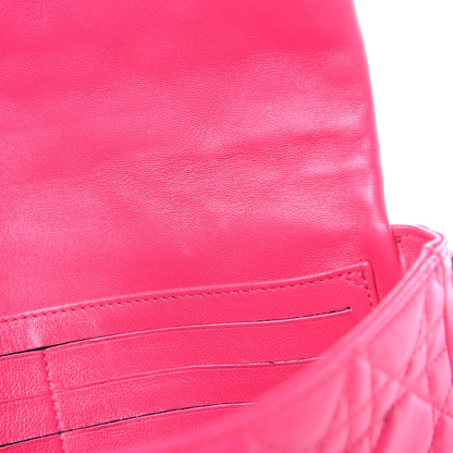 Christian Dior Lambskin Cannage New Lock Pouch Fuchsia 11 of 17