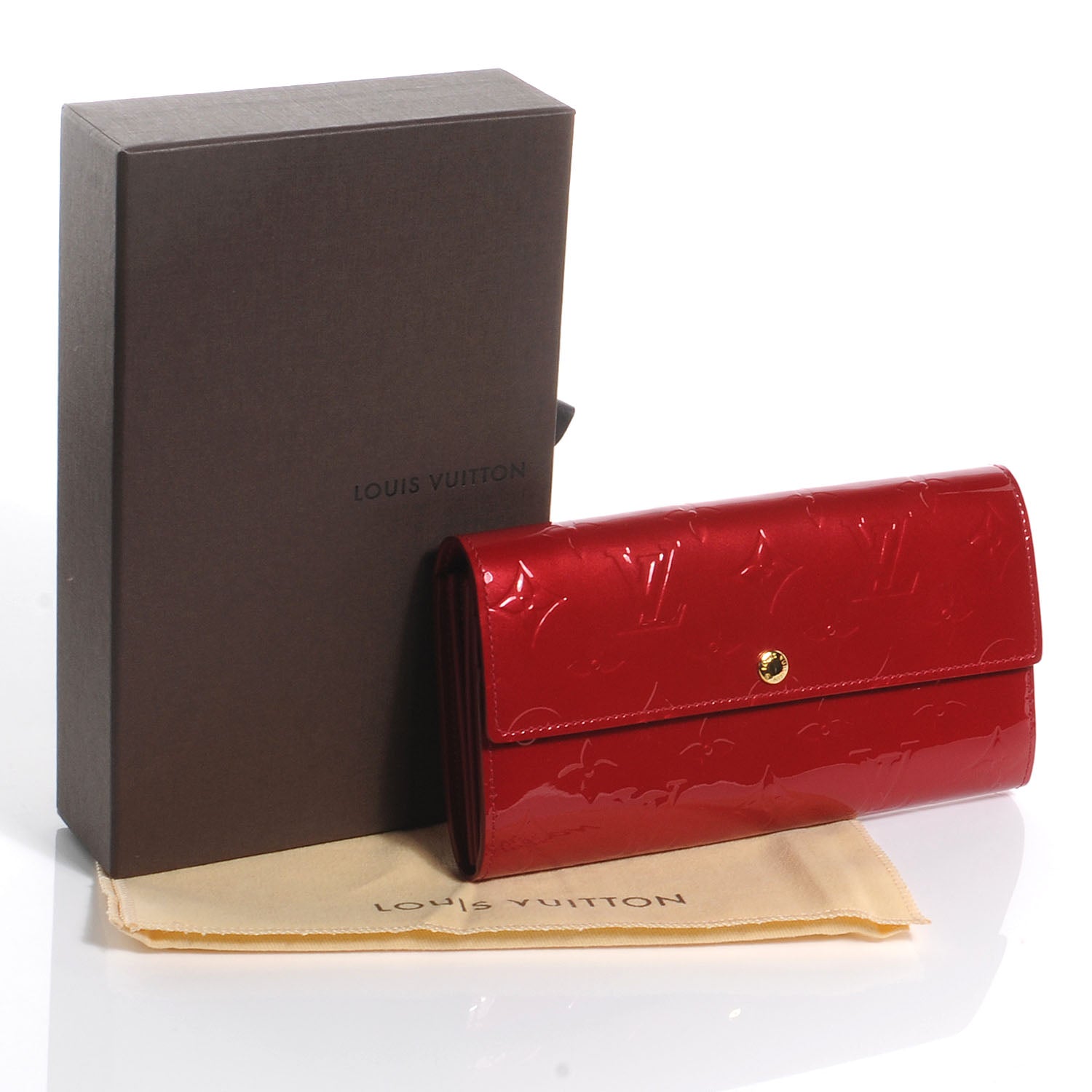 Louis Vuitton Vernis Sarah Wallet Pomme D'Amour 5 of 8