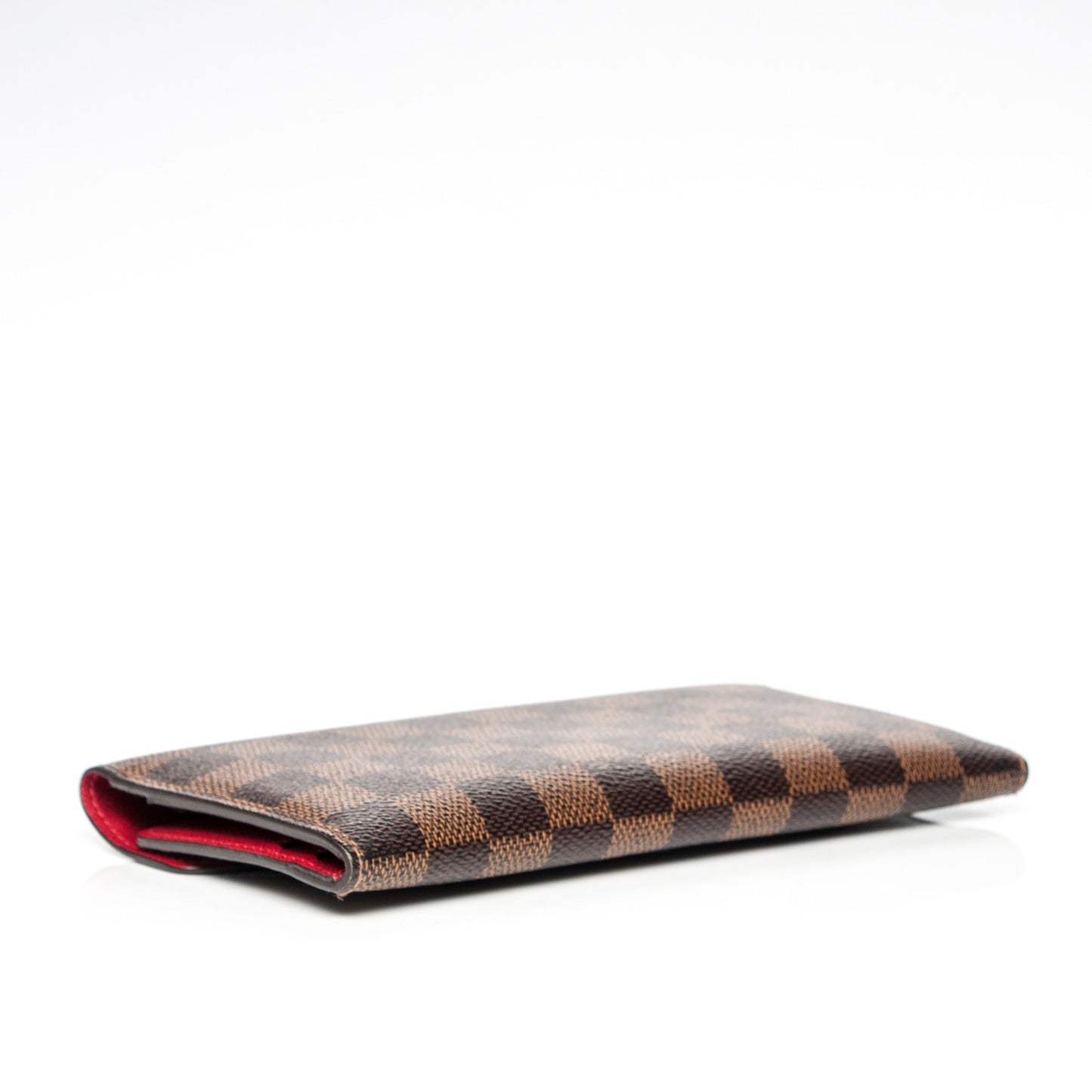 Damier Ebene Josephine Wallet Red