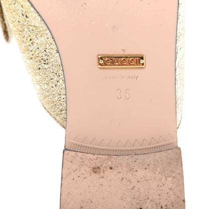 Gucci Galassia Womens GG Marmont Fringe Slippers 36 Platino 9 of 10