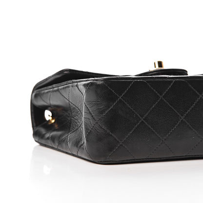 Chanel Lambskin Quilted Mini Square Flap Bag Black 12 of 13