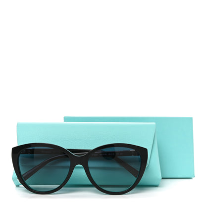 Tiffany Acetate Metal Cat Eye Sunglasses TF4251 Black Blue 7 of 7