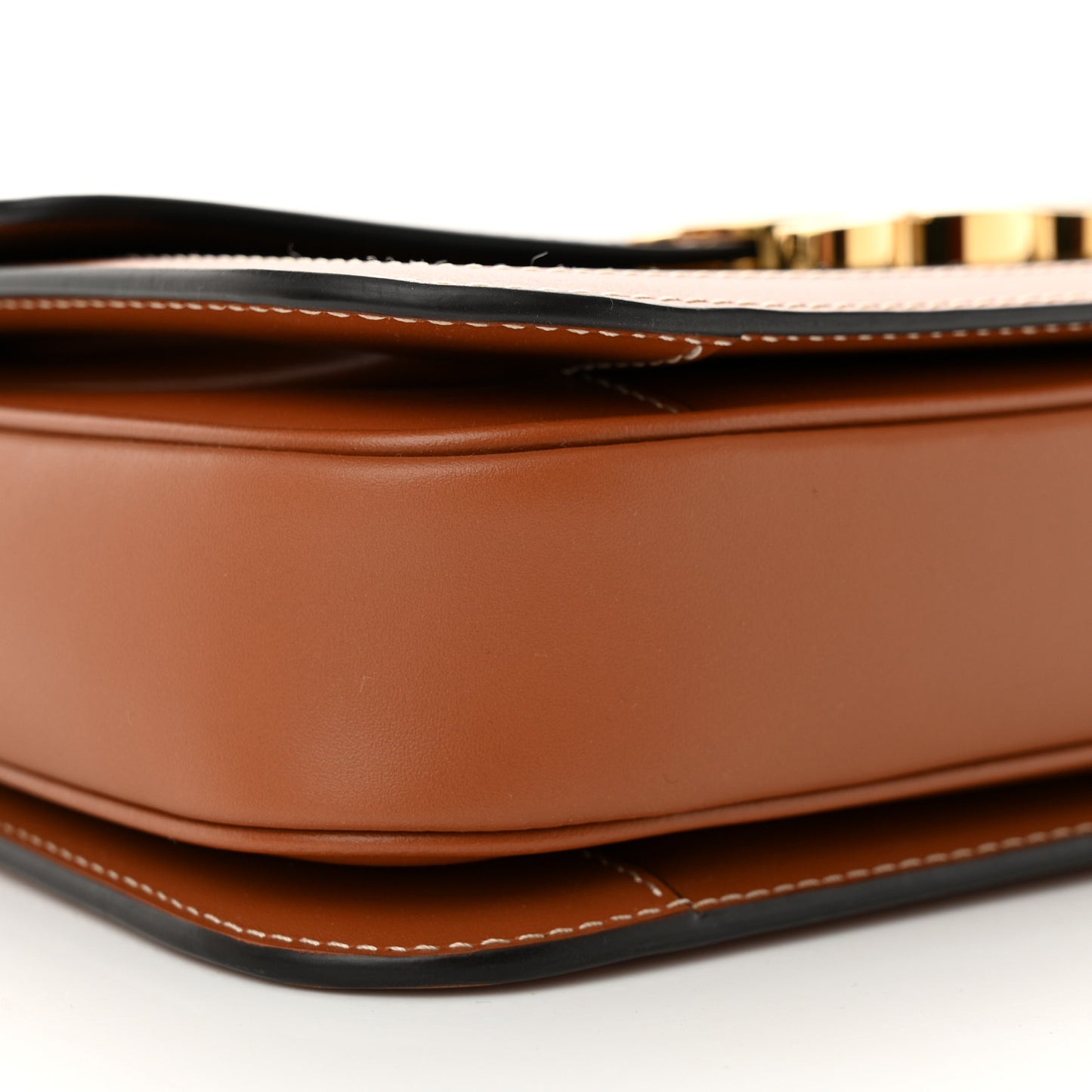 Triomphe Canvas Calfskin Medium Triomphe Bag Tan