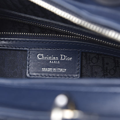 Christian Dior Lambskin Cannage Large Lady Dior Navy Blue 6 of 11