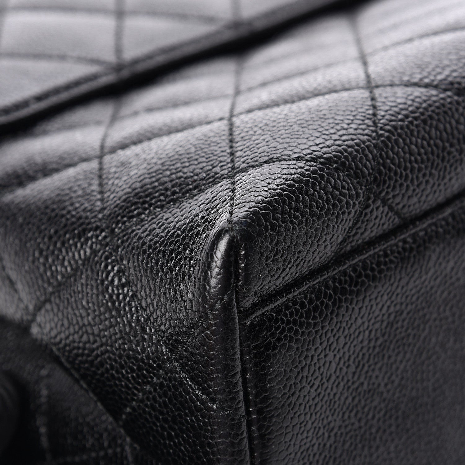 Chanel Caviar Quilted Jumbo Kelly Flap Black 16 of 20