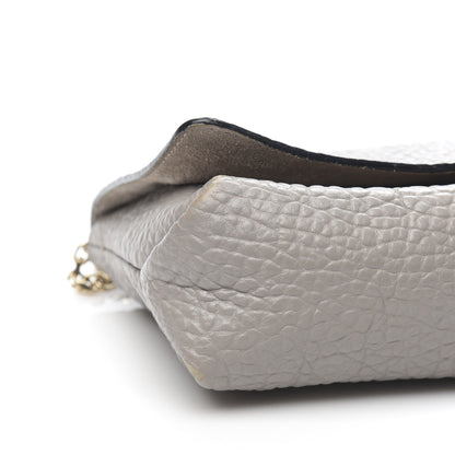 Burberry Signature Grain Medium Mildenhall Crossbody Bag Pale Grey 8 of 10