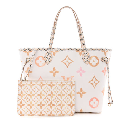 Louis Vuitton Monogram Giant By The Pool 2.0 Neverfull MM Beige 1 of 11