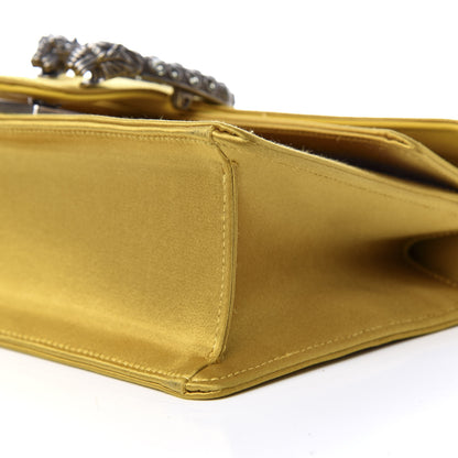 Gucci Satin Silk Crystal Small Dionysus Shoulder Bag Gold Black Diamond 9 of 10