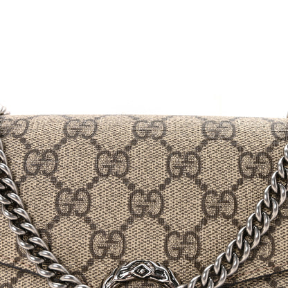 Gucci GG Supreme Monogram Mini Dionysus Chain Wallet Beige Vulcanic Red 8 of 11