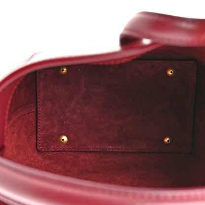Saint Laurent Shiny Calfskin Le 37 Mini Bucket Bag Rouge Merlot 5 of 10