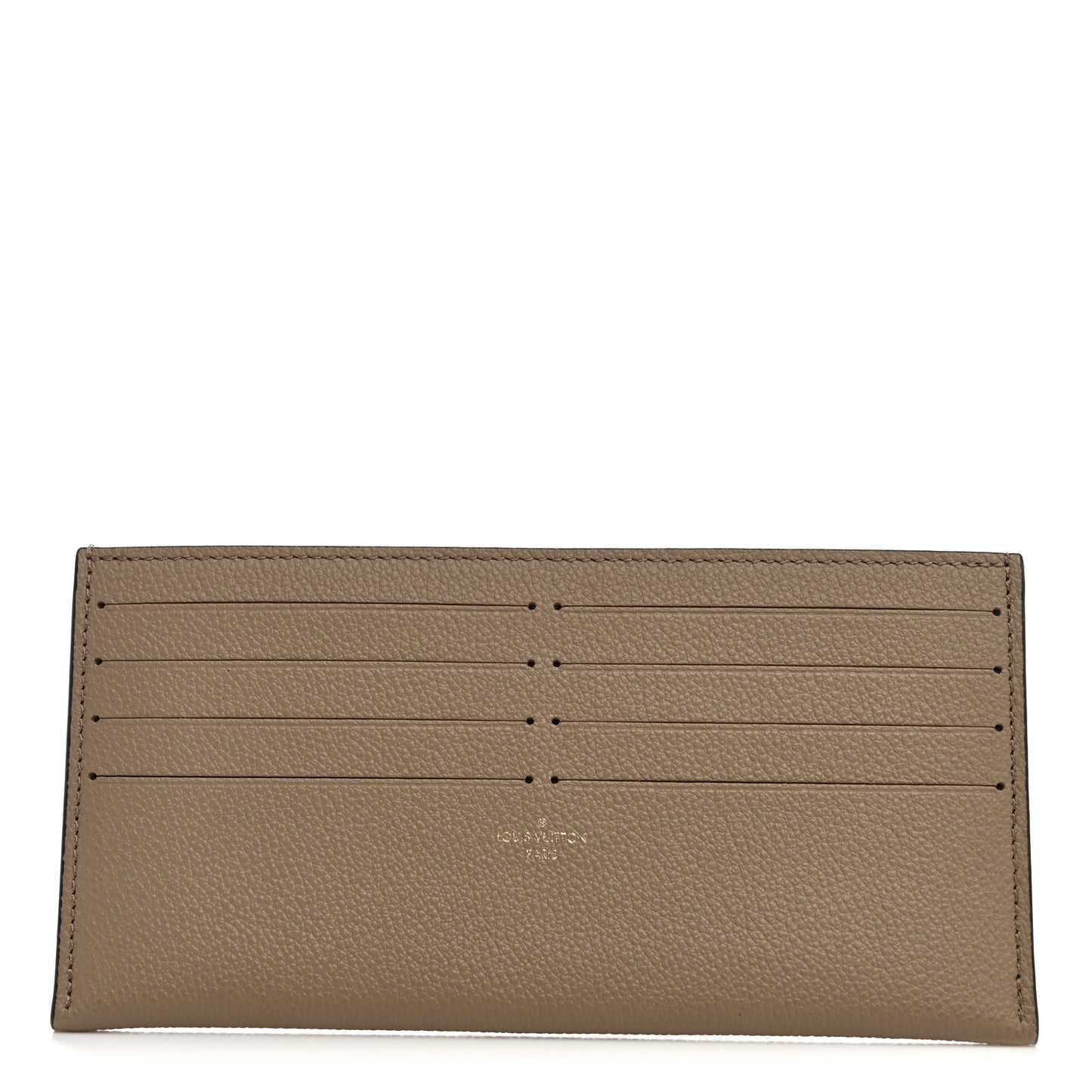 Calfskin Felicie Chain Wallet Card Holder Insert Tourterelle