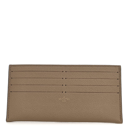Louis Vuitton Calfskin Felicie Chain Wallet Card Holder Insert Tourterelle 1 of 6