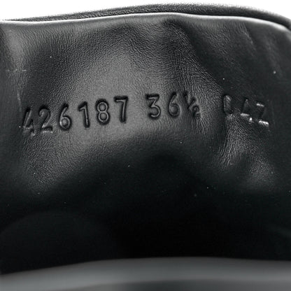 Gucci GG Monogram Calfskin Womens Low Top Sneakers 36.5 Piombo Black 7 of 11