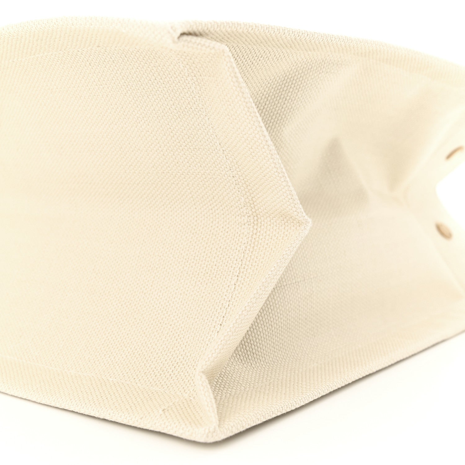 Saint Laurent Linen Calfskin Small Rive Gauche Tote Military Green Blanc Vintage 10 of 10
