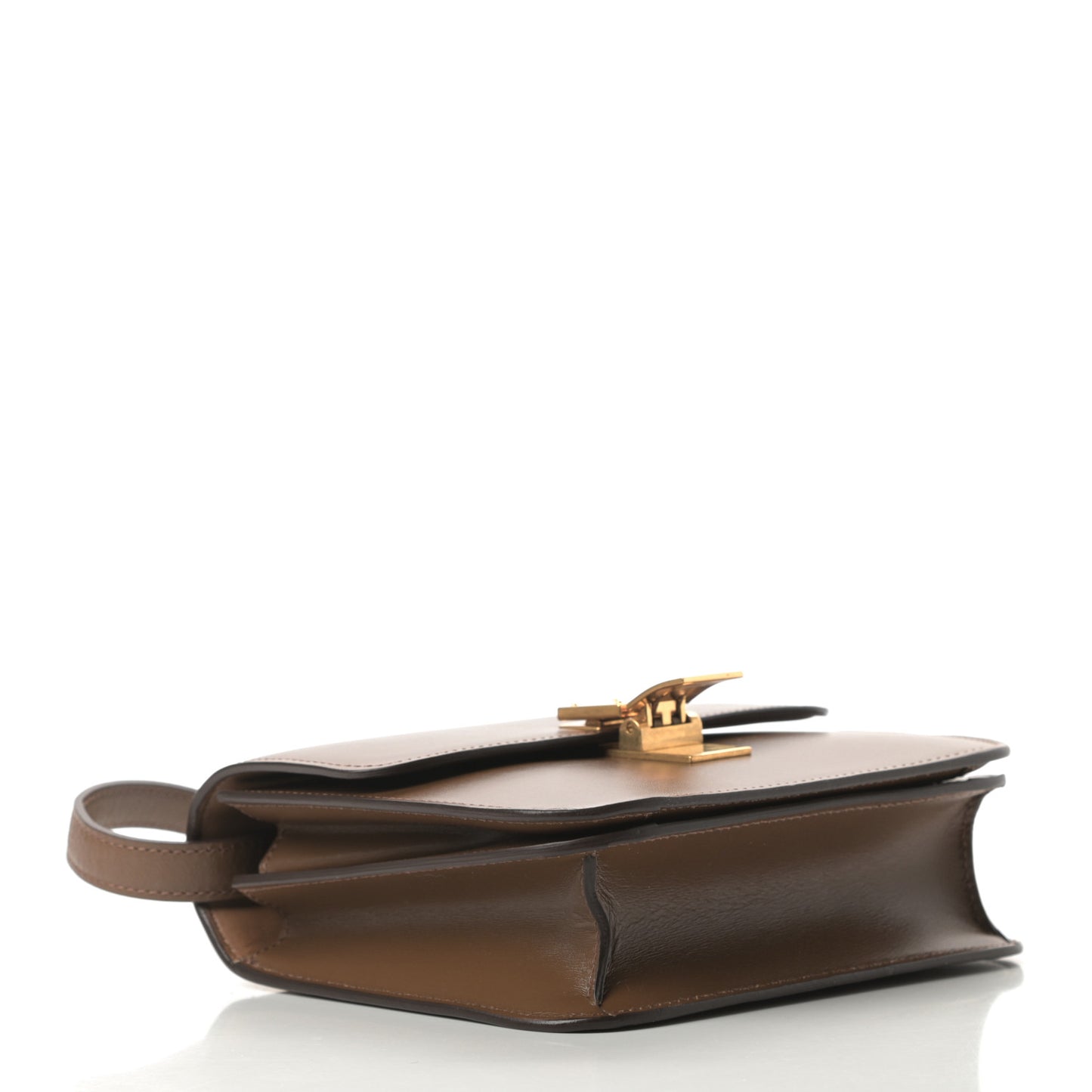 Box Calfskin Teen Classic Box Flap Bag Camel