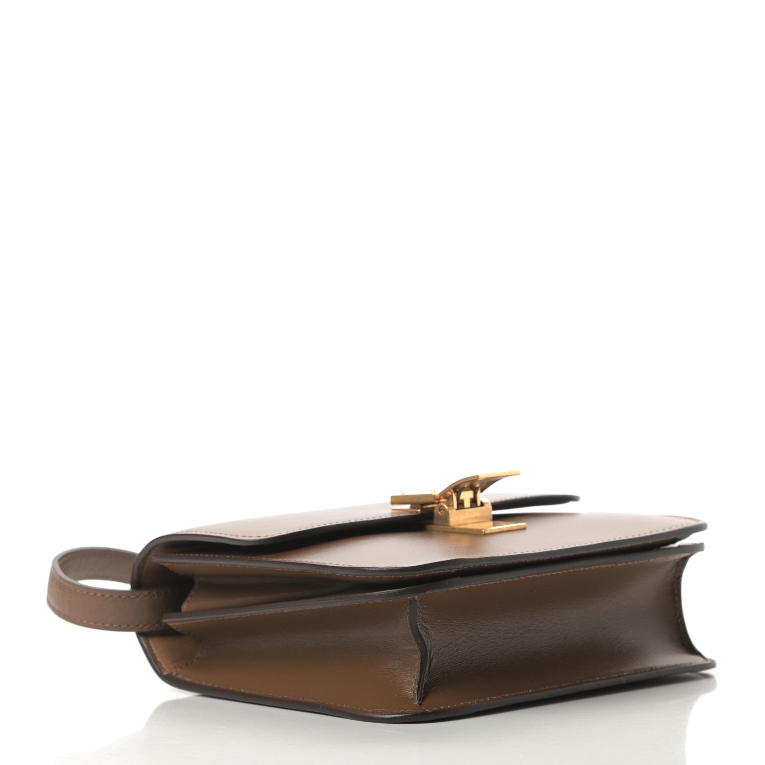 Celine Box Calfskin Teen Classic Box Flap Bag Camel 4 of 13