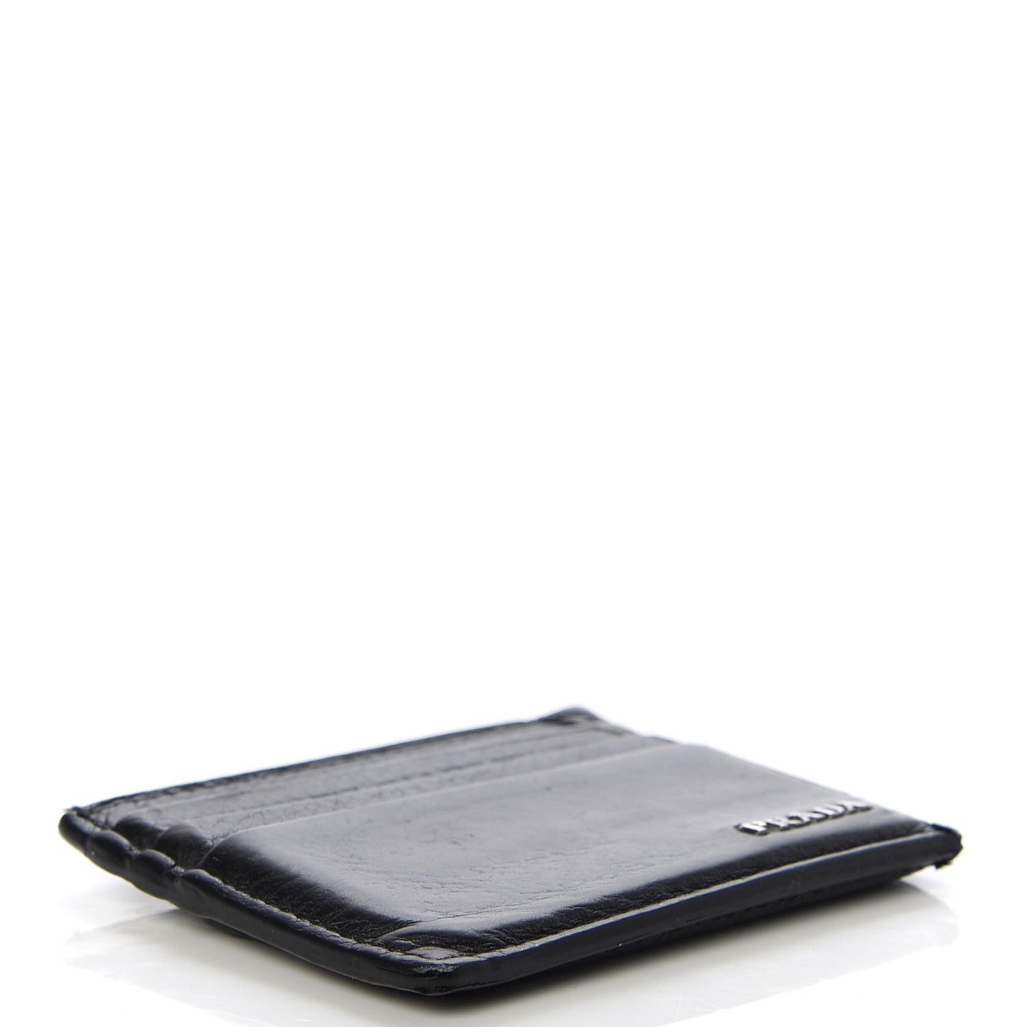 Vitello Grain Card Holder Black