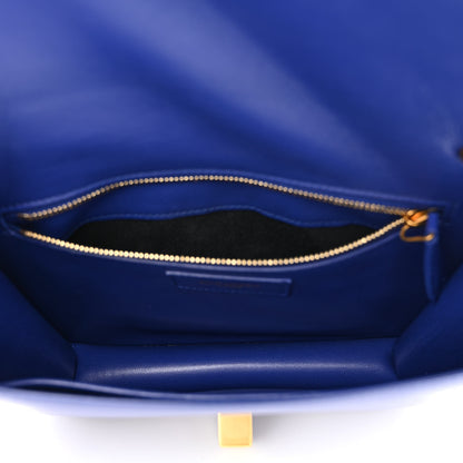 Saint Laurent Smooth Calfskin Carre Satchel Royal Blue 5 of 10