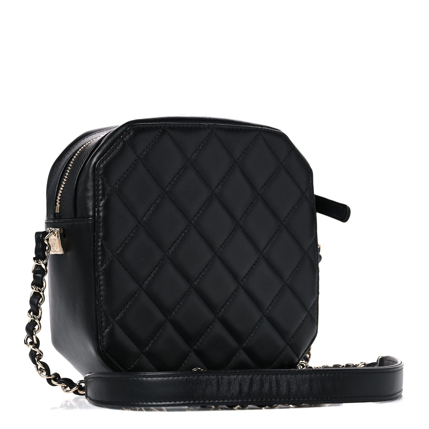 Chanel Calfskin CC Clock Camera Case Black 3 of 11