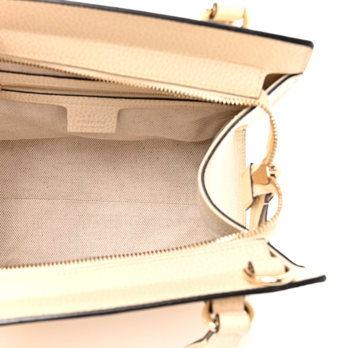 Gucci Dollar Calfskin Medium Soho Top Handle Satchel Ivoire 5 of 15