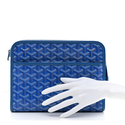 Goyard Goyardine Jouvence Toiletry Pouch MM Blue 2 of 7