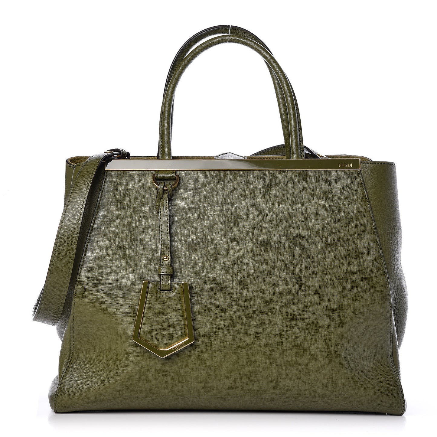 Vitello Elite Flamingo Regular 2Jours Tote Oliva