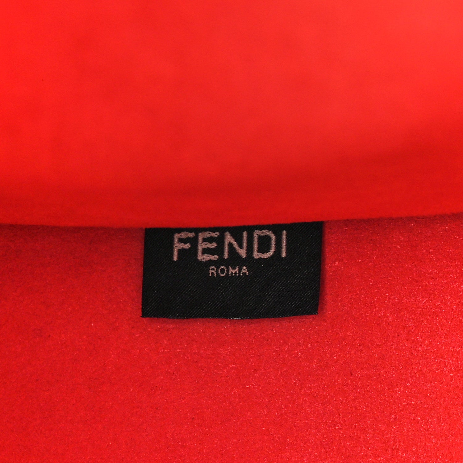 Fendi Vitello Cher Plexiglass Logo Debossed Medium Fendi Sunshine Shopper Tote Papavero 6 of 12