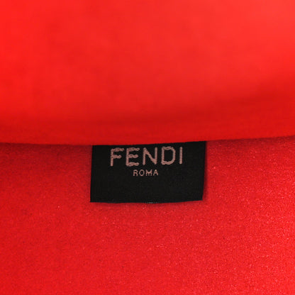 Fendi Vitello Cher Plexiglass Logo Debossed Medium Fendi Sunshine Shopper Tote Papavero 6 of 12