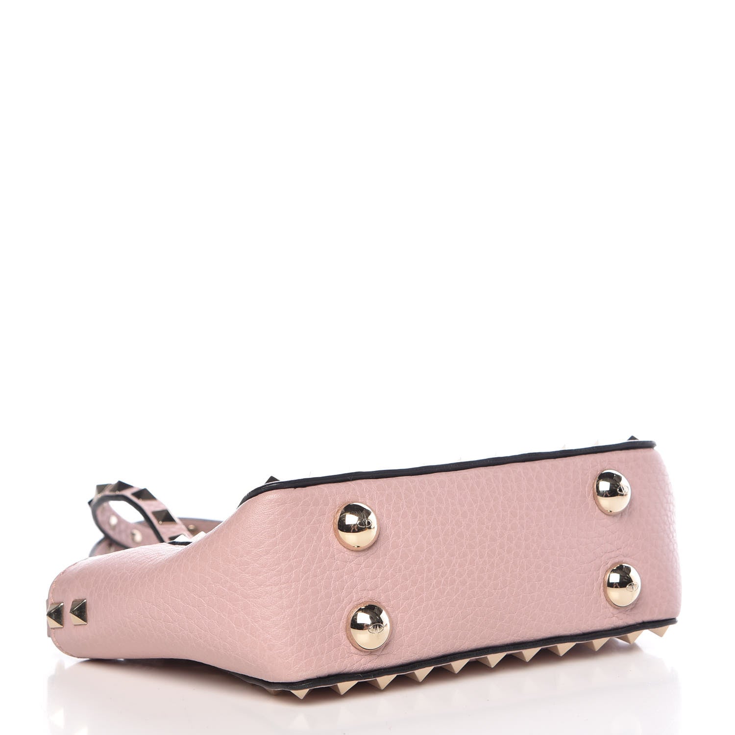 Valentino Garavani Grained Calfskin Micro Rockstud Tote Cipria 5 of 16