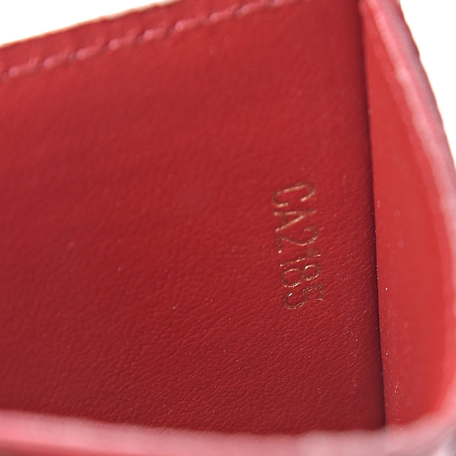Louis Vuitton Damier Ebene Caissa Card Holder Cherry 7 of 8