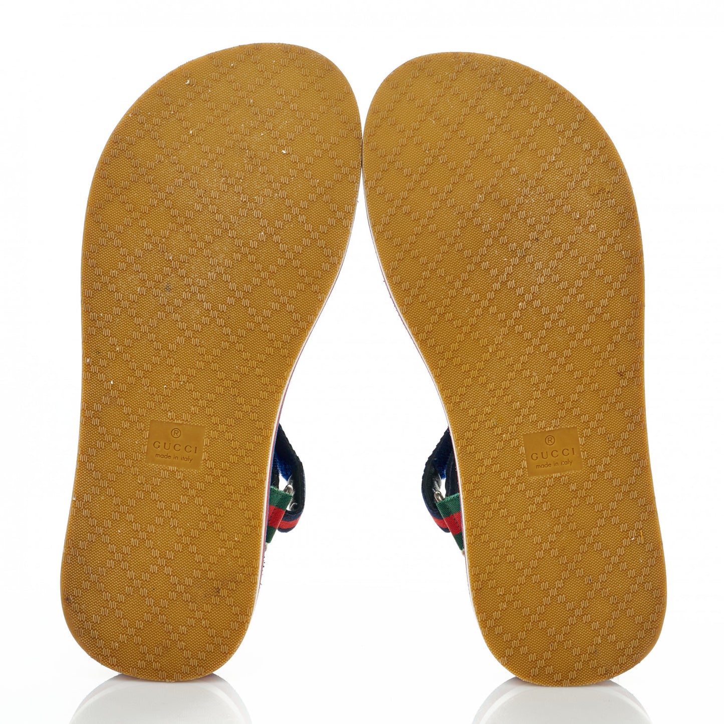 Nylon Web Logo Platform Slingback Mens Sandals 10 Navy