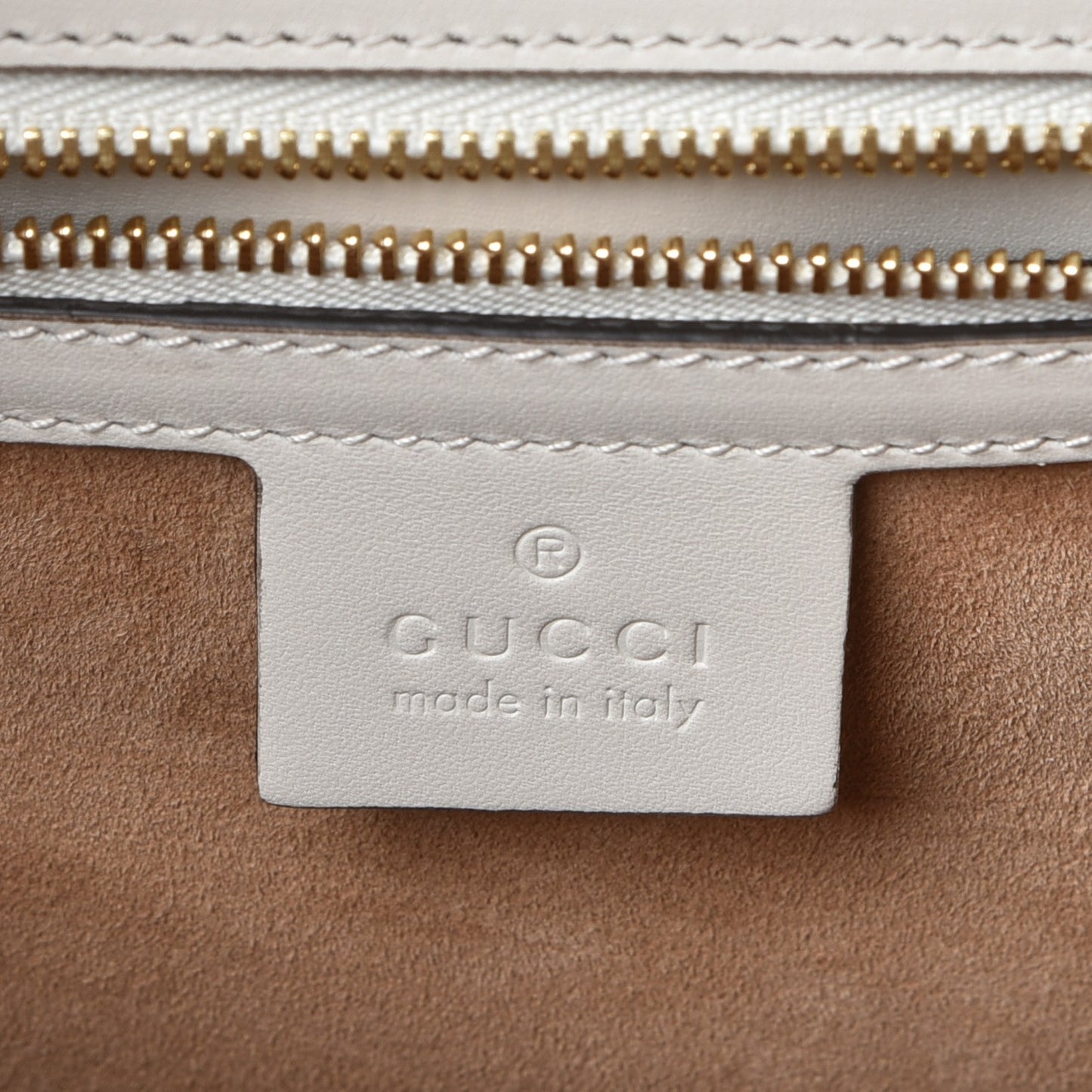 Calfskin Embroidered Medium Sylvie Top Handle Bag White