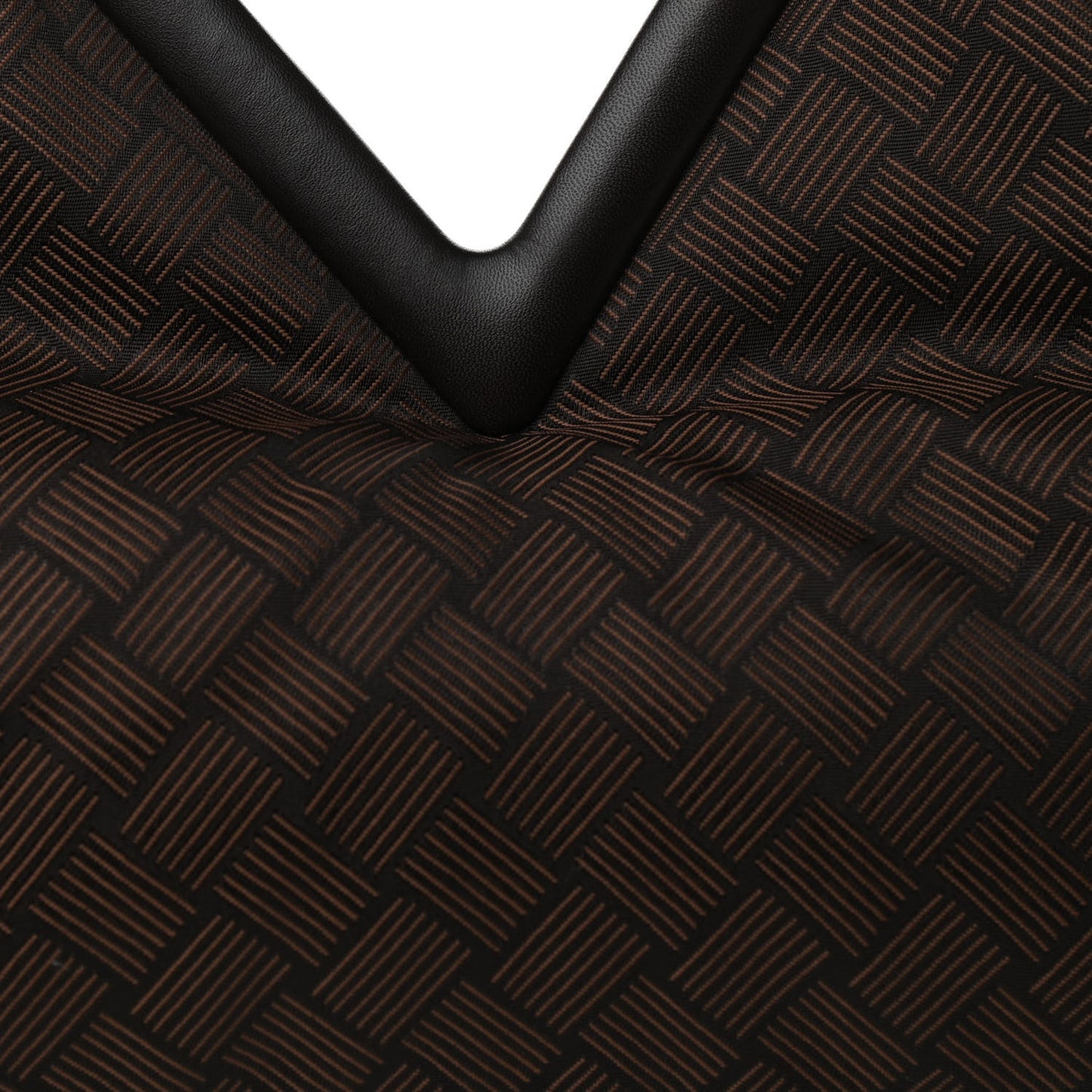Fabric Intrecciato Medium The Point Triangle Bag Brown