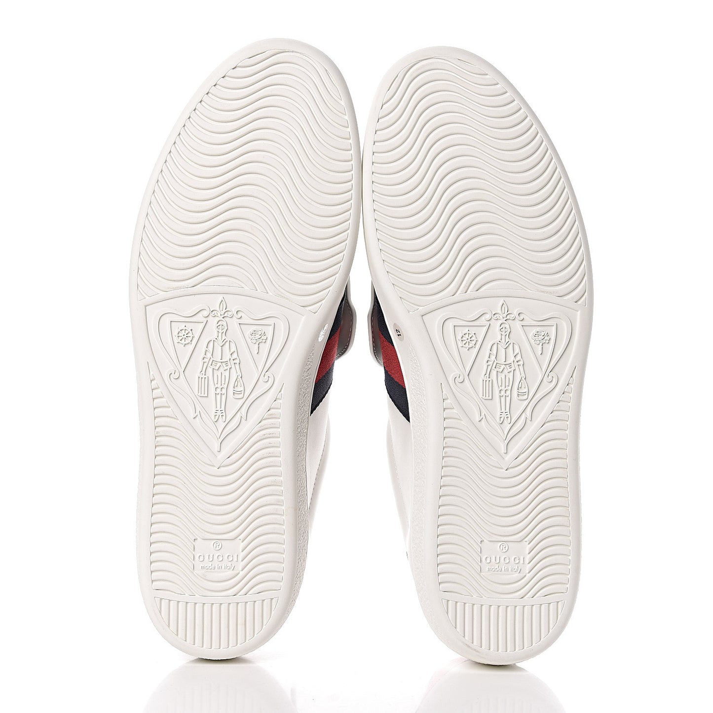 Calfskin Ayers Web Tiger Embroidered Mens Ace Sneakers 12 White