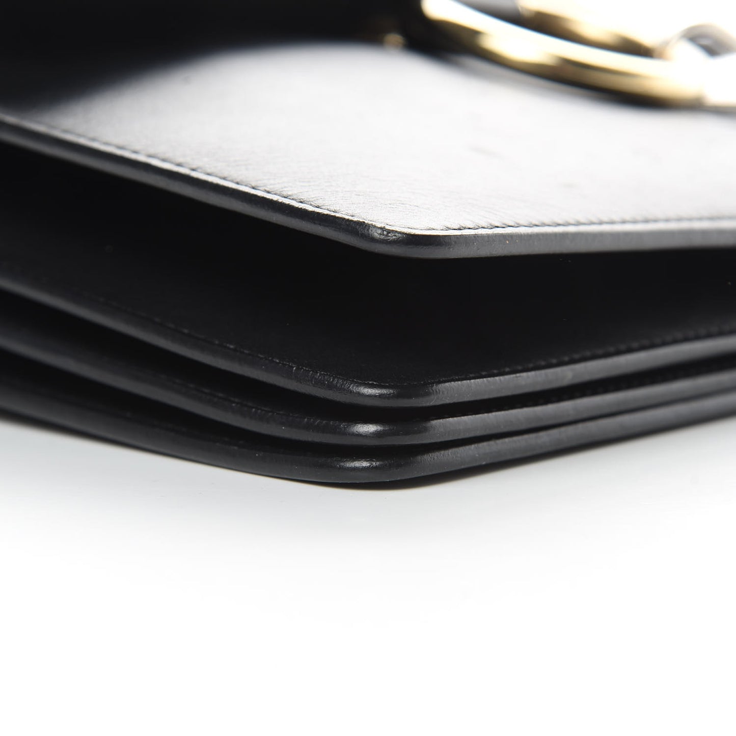 Suede Calfskin Medium Faye Shoulder Bag Black
