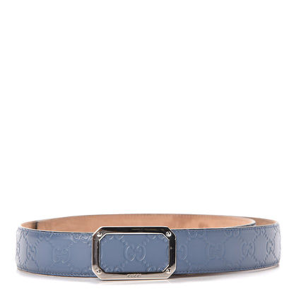 Gucci Guccissima Signature Belt 100 40 Light Blue 1 of 6