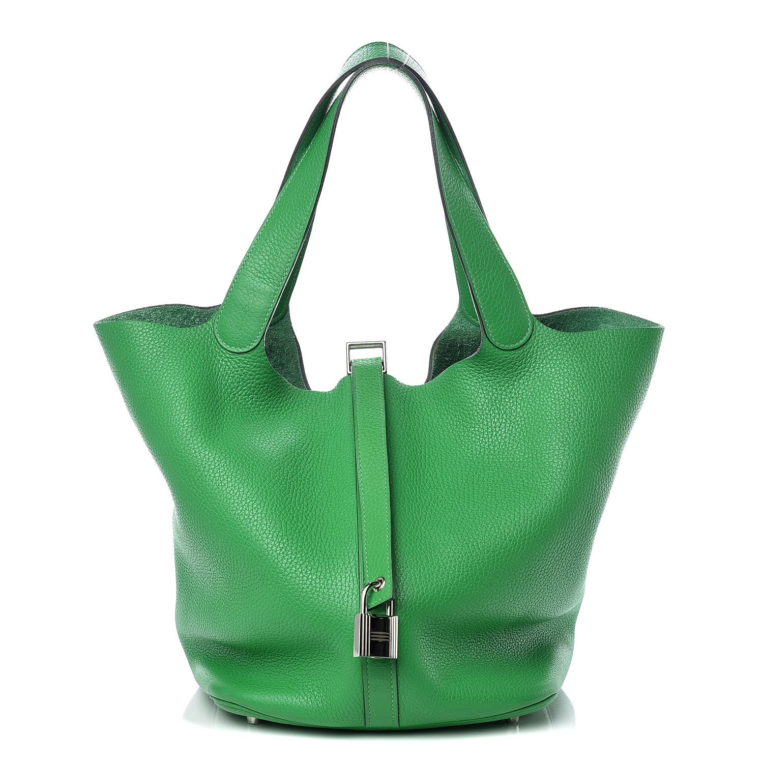 Hermes Taurillon Clemence Picotin Lock 26 GM Bamboo 1 of 11