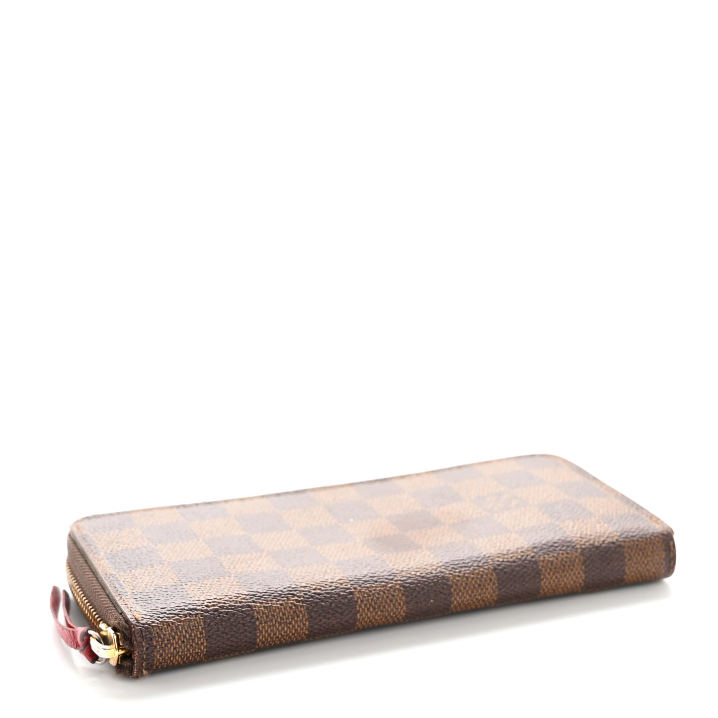 Damier Ebene Clemence Wallet Cherry