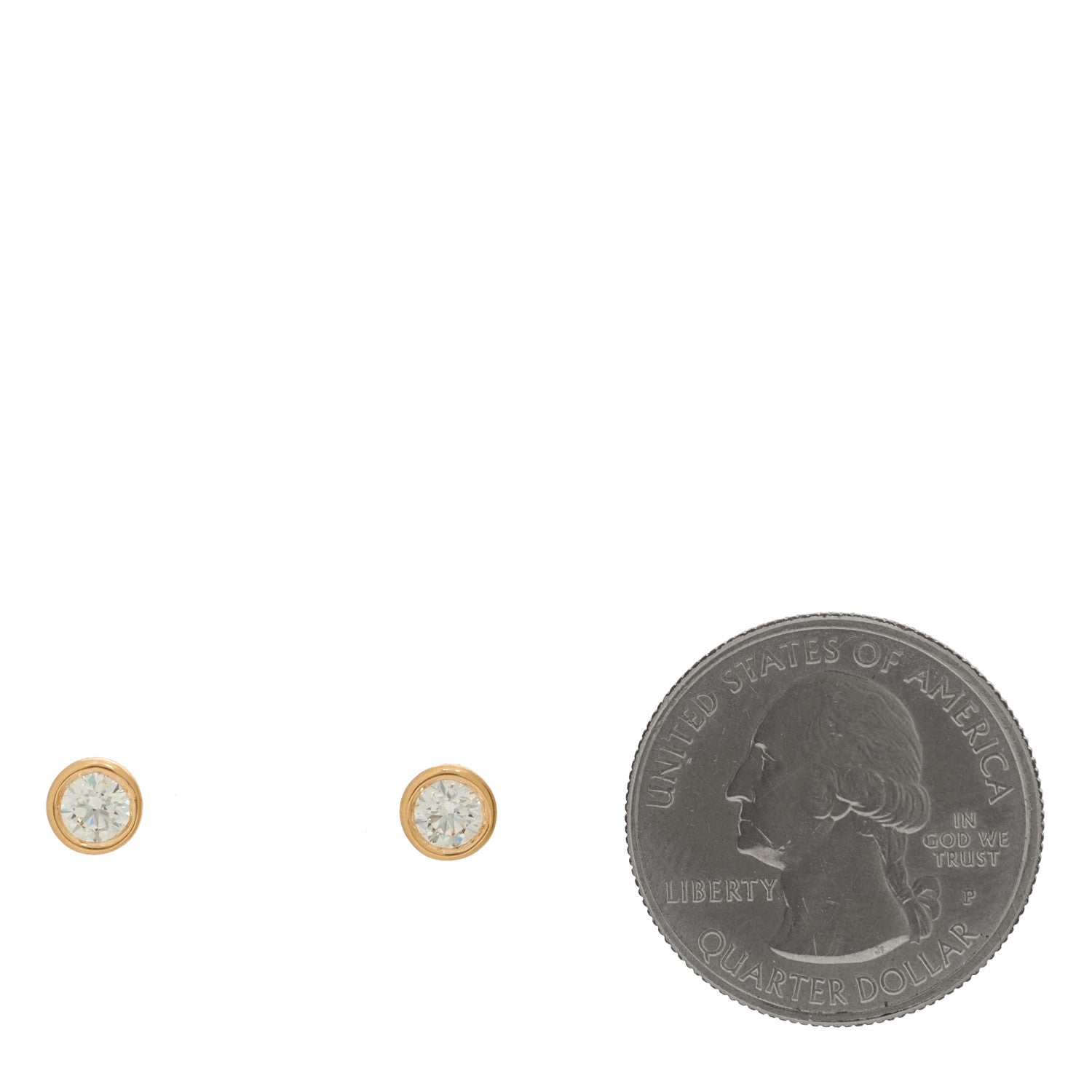 Tiffany 18K Rose Gold Diamond .54ctw Elsa Peretti Diamonds By The Yard Earrings 2 of 5